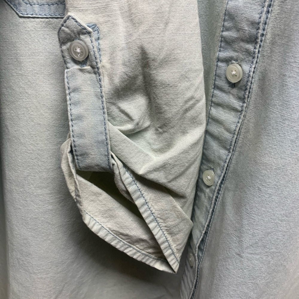 Nwt Chico’s Denim Split Back 100% Cotton Large/12… - image 4